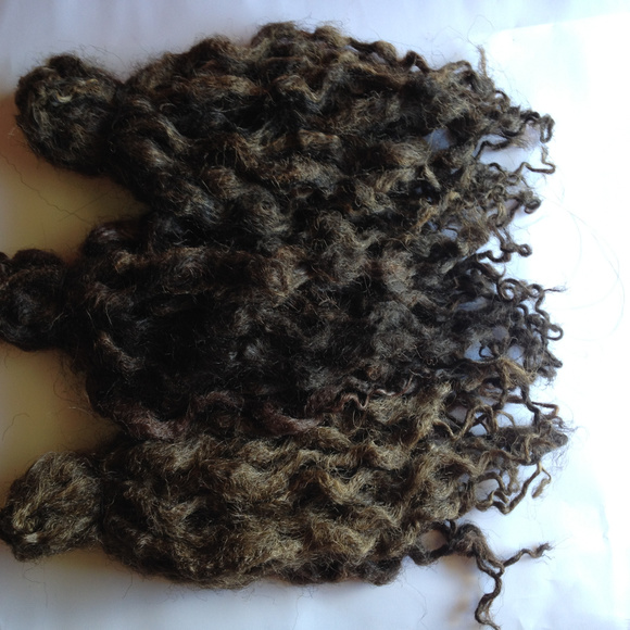 60 Brown Thick Wavy Curly Dreads Hair Extensions